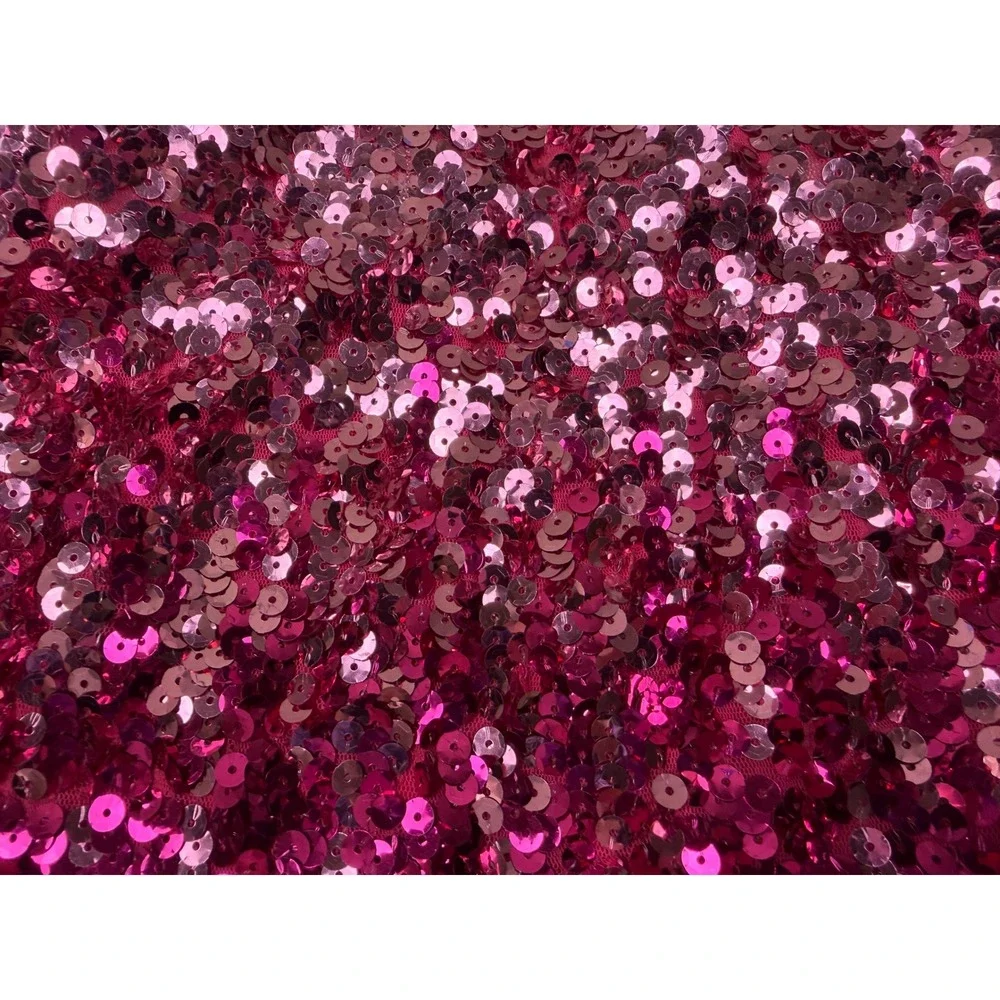 Maner‎ Magenta Pink Sequin Mini Skirt Party Festival Size Medium